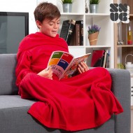 Extra měkká dětská deka Snug s rukávy - Červená + poštovné jen za 1 Kč