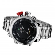 Pánské hodinky Weide Hard - Stříbrno-černé + poštovné jen za 1 Kč