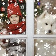 Vánoční samolepky na okna  + poštovné jen za 1 Kč