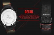 Pánské masivní hodinky Weide Luxury - Červené + poštovné jen za 1 Kč