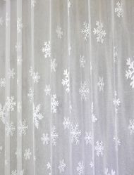 Metrážová záclona Vločka Vánoční Výška: Výška 120 cm