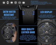Pánské masivní hodinky Weide Luxury - Modré + poštovné jen za 1 Kč