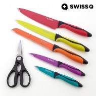 Nože z Nerezové Oceli Swiss Q High Quality (6 kusů) + poštovné jen za 1 Kč