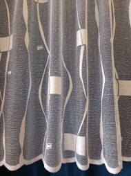 Metrážová žakarová záclona 7104: výška 180 cm