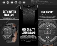 Pánské masivní hodinky Weide Luxury - Šedé + poštovné jen za 1 Kč