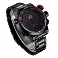 Pánské hodinky Weide Hard - Černo-červené + poštovné jen za 1 Kč