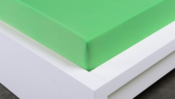 Jersey prostěradlo Exclusive dvoulůžko - letní zelená 200x220 cm