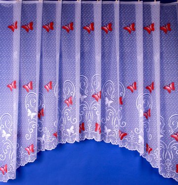 Záclona s barevným vzorem motýlků 160x300 cm -…