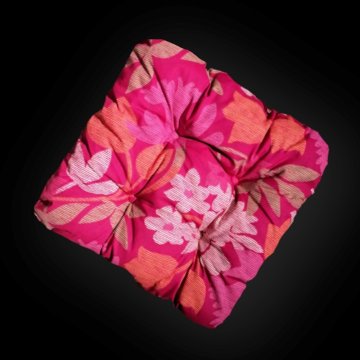 Apex Prošívaný sedák Bamberk - Růžové květy - 1 ks